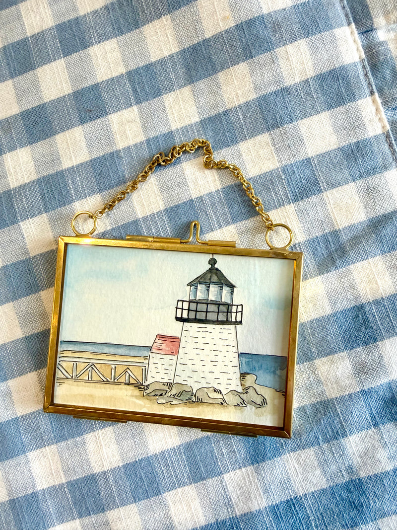 Brant Point Nantucket Mini Original Watercolor