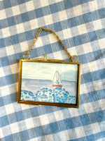 Hydrangea Ocean Views Mini Original Watercolor