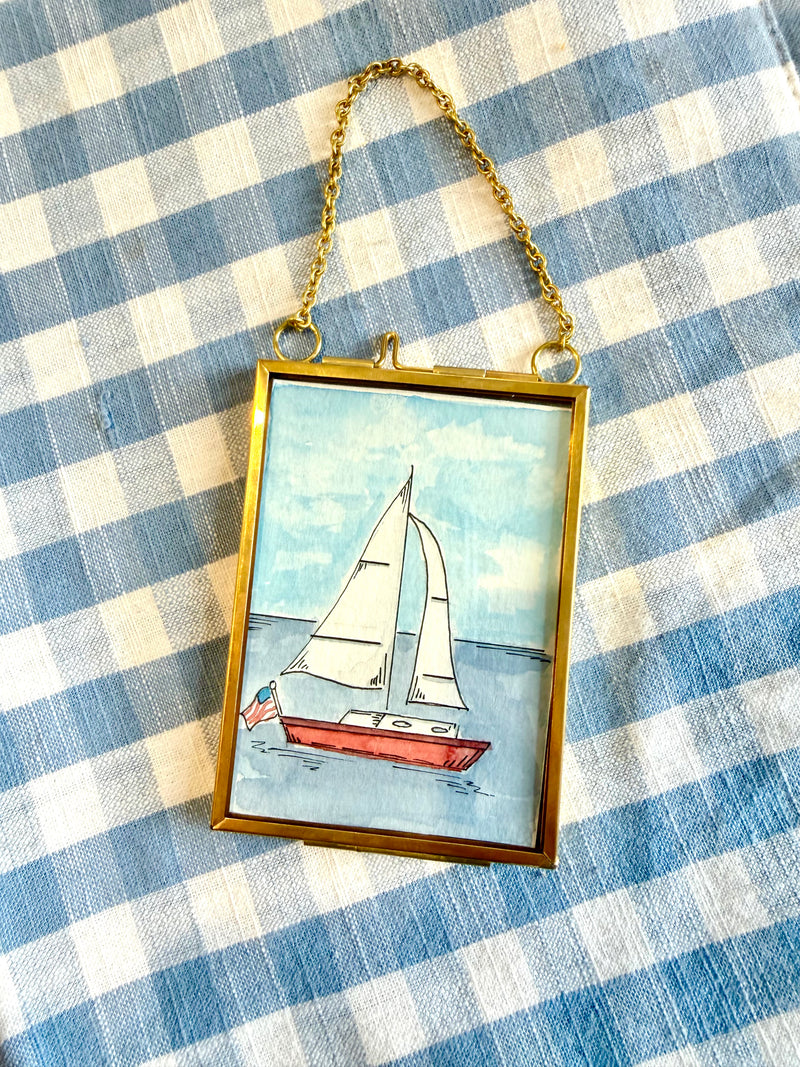 Sail Away Mini Original Watercolor