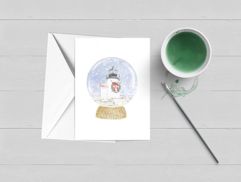 Brant Point Snow Globe Holiday Card