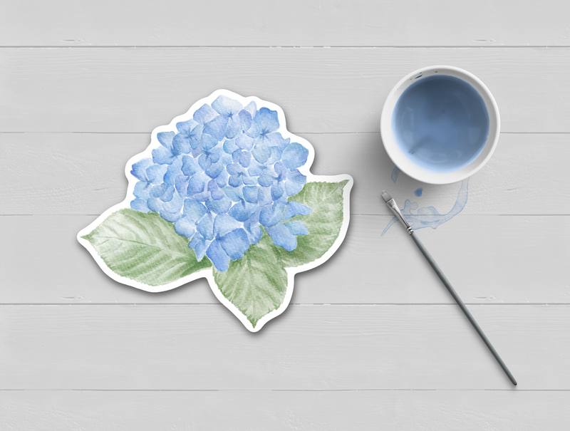 Hydrangea Flower Watercolor Sticker