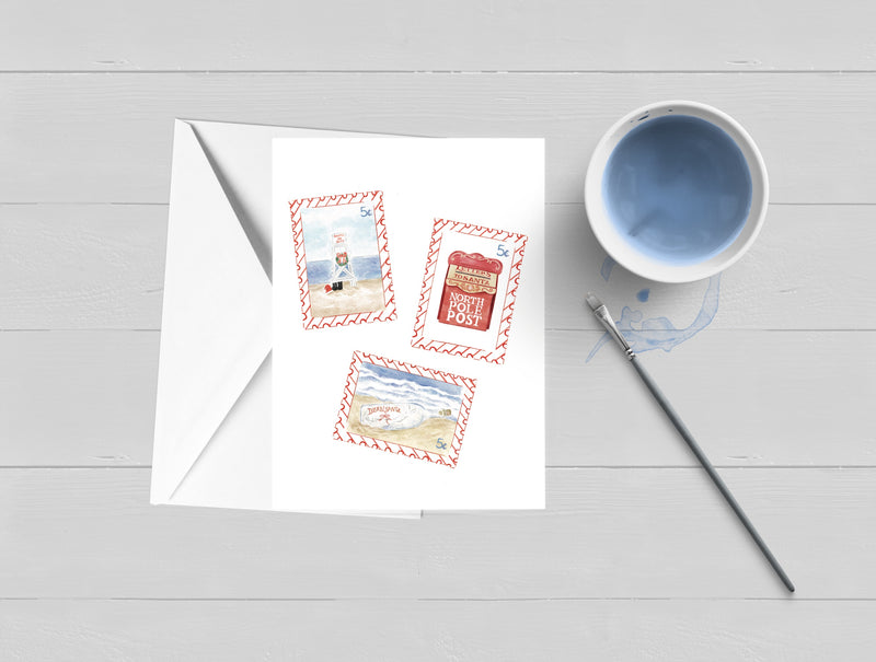 Santa Post Holiday Card