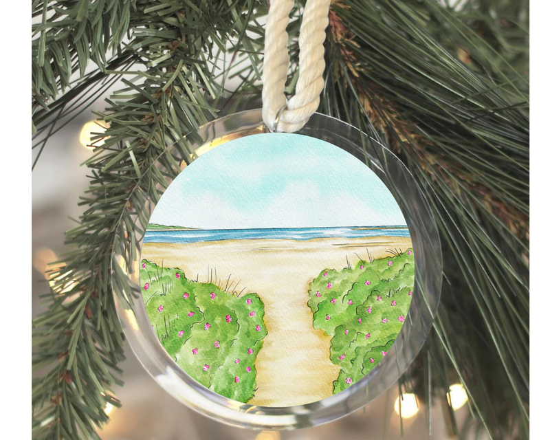 Goose Rocks Beach Kennebunkport, Maine Ornament