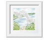 Sagamore Bridge Cape Cod Watercolor Art Print