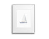 Nautical Sailboat Watercolor Art Print