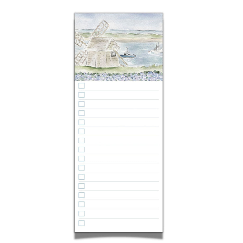 Windmill By The Sea Checklist Notepad