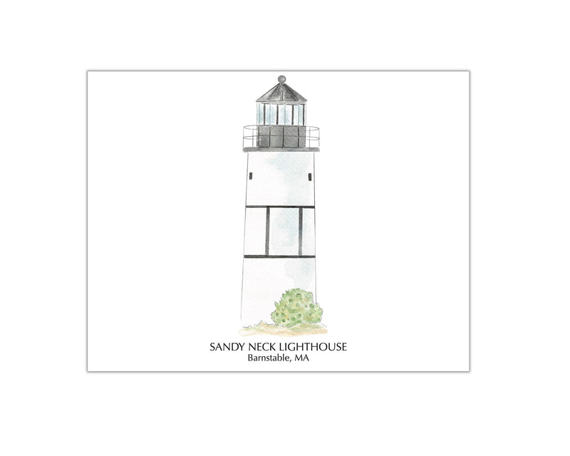 Sandy Neck Lighthouse Barnstable, MA Cape Cod Art Print