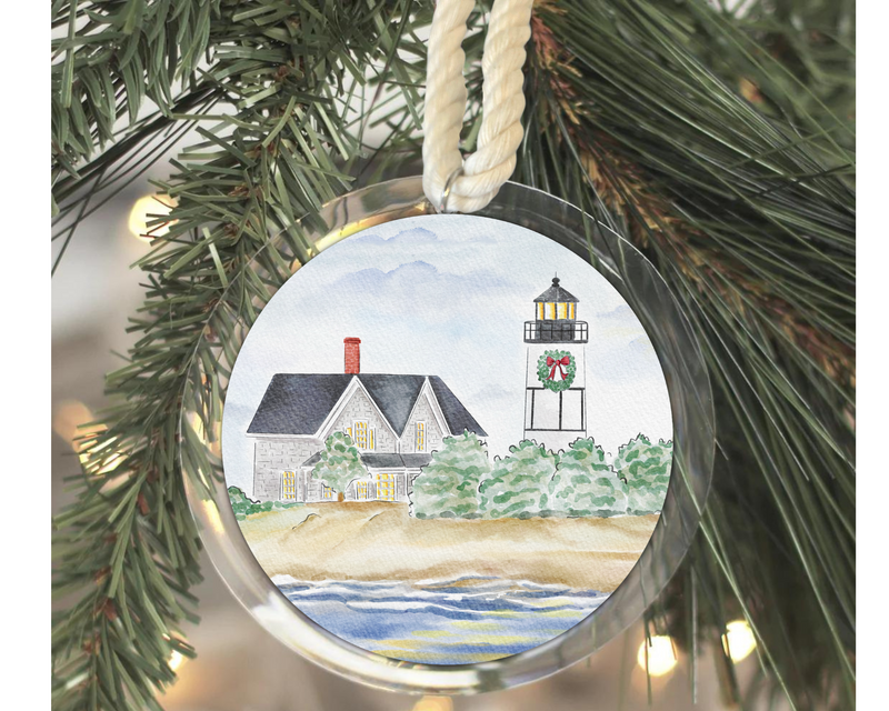 Sandy Neck Lighthouse Christmas Ornament