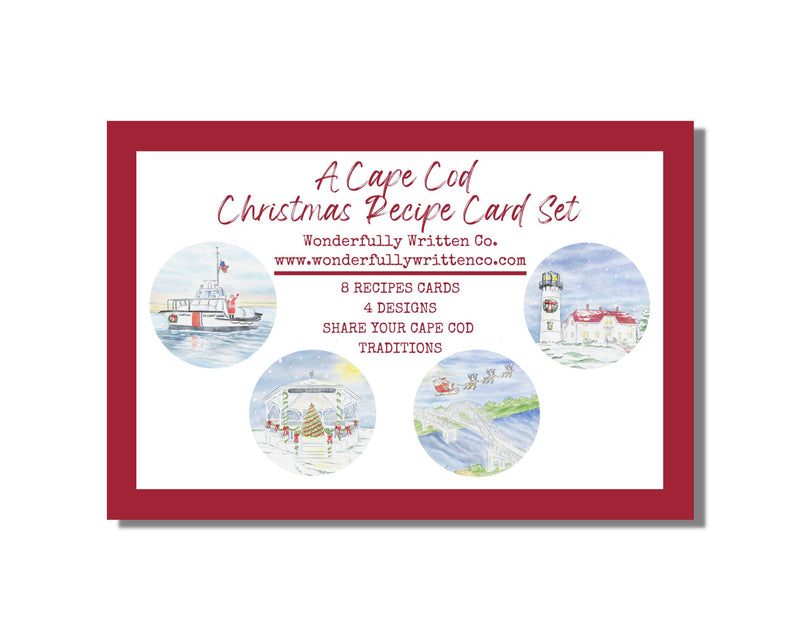 A Cape Cod Recipe Tradition - Set of 8 Recipe Cards