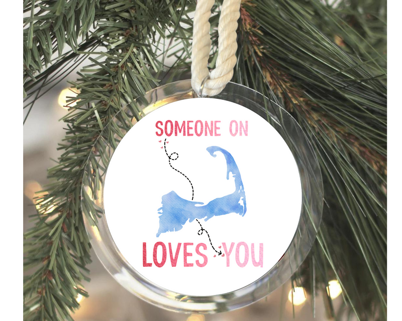 Someone on Cape Cod Loves You Christmas Ornament
