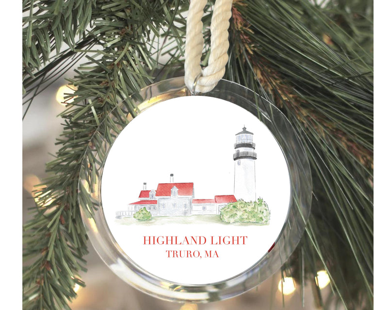 Highland Light Truro Cape Cod Christmas Ornament