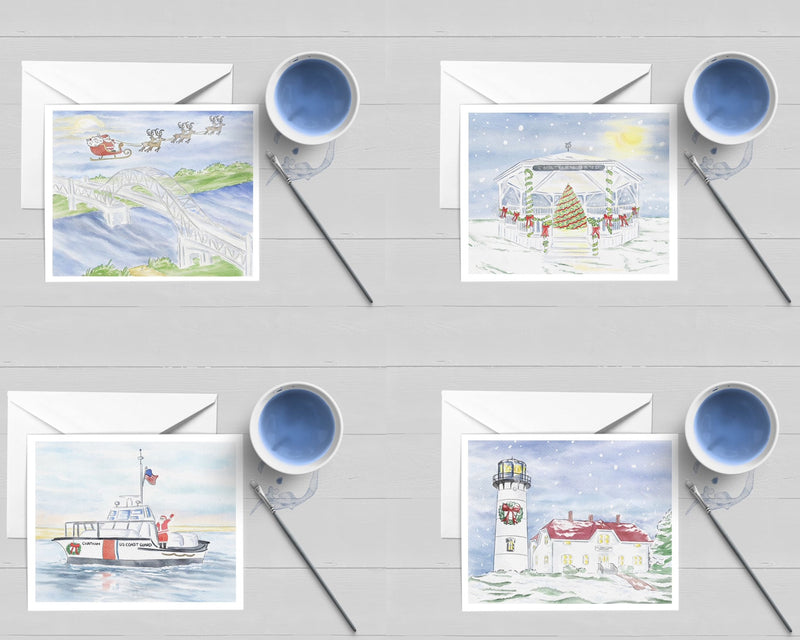 A Cape Cod Christmas Assorted Holiday Card Boxed Set