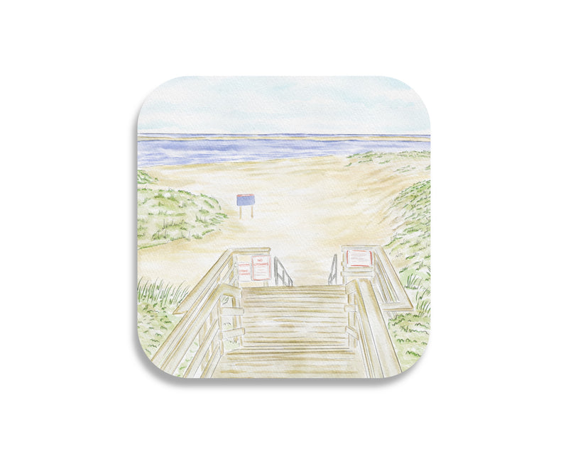 Lighthouse Beach Chatham Coaster Set