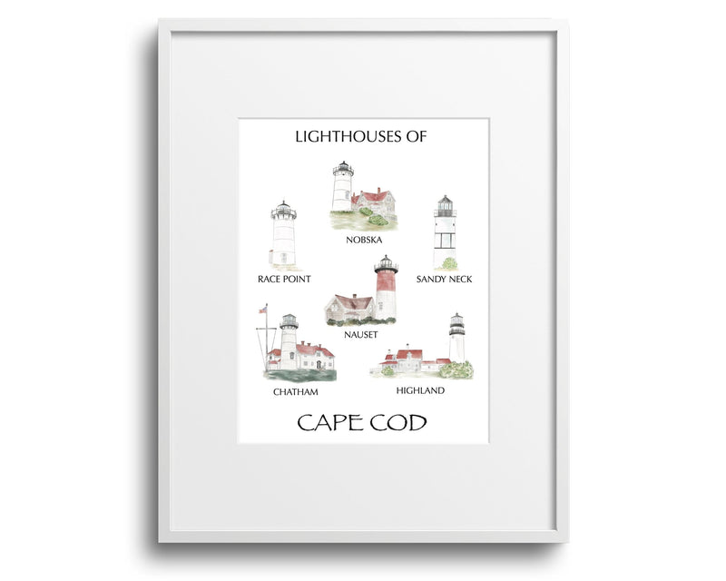 Lighthouses of Cape Cod Art Print