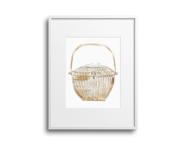 Nantucket Lightship Basket Art Print