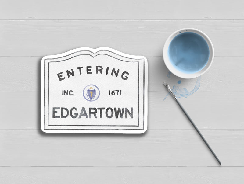 Copy of Edgartown MV Sign Sticker