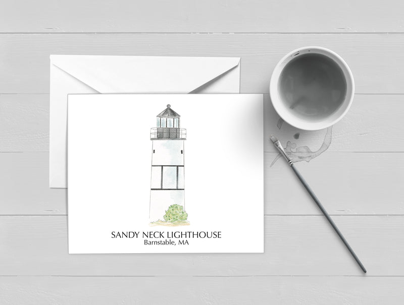 Sandy Neck Lighthouse Barnstable, MA Cape Cod Greeting Card