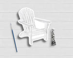 White Adirondack Chair Watercolor Sticker
