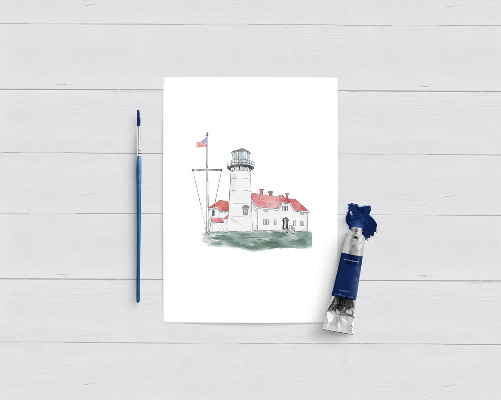 Chatham Lighthouse Cape Cod Greeting Card