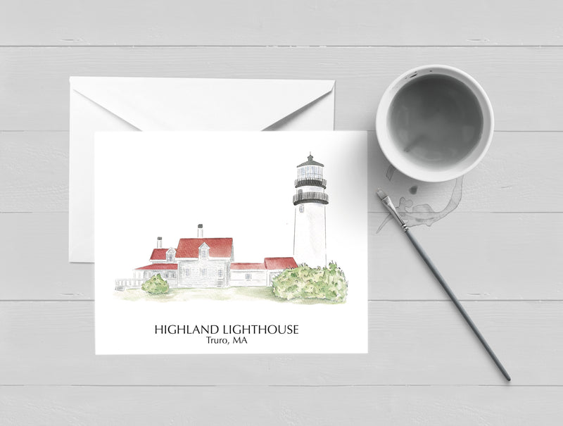 Highland Lighthouse Truro, MA Cape Cod Greeting Card