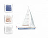 Nautical Sailboat Watercolor Notecard