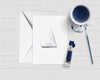 Nautical Sailboat Watercolor Notecard