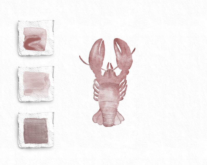 Lobster Watercolor Sticker