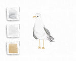 Seagull Watercolor Sticker