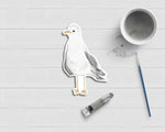 Seagull Watercolor Sticker