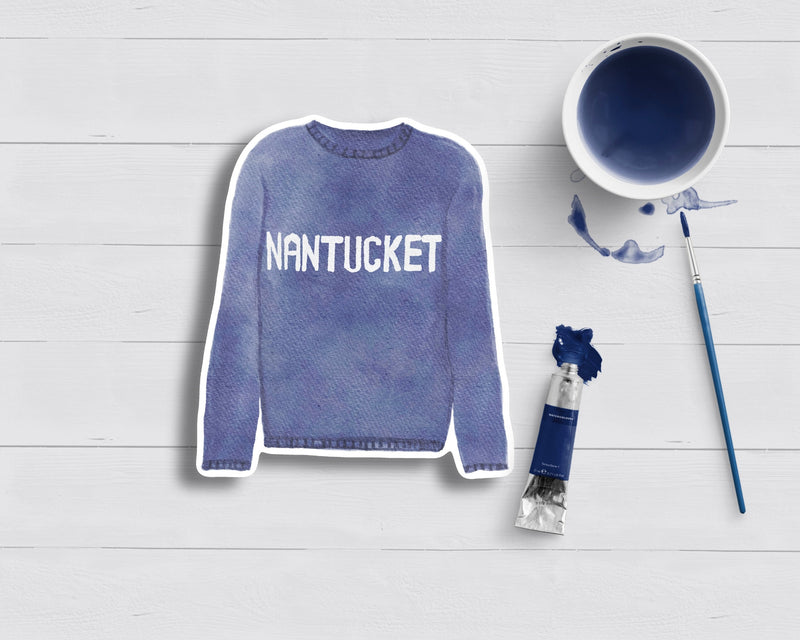 Nantucket Sweater Watercolor Sticker