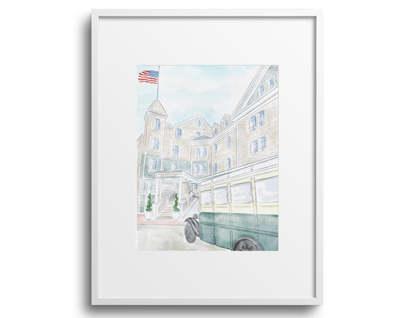 The Nantucket Hotel Art Print